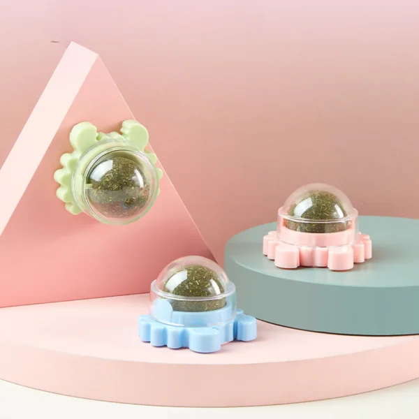 Crab Rotating Catnip Ball Toy